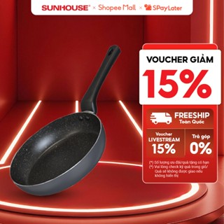 Chảo chống dính KHÔNG TỪ Sunhouse CT Plus - Đường kính: 18-20-22-24-26-28-30cm - KHÔNG DÙNG ĐƯỢC TRÊN BẾP TỪ