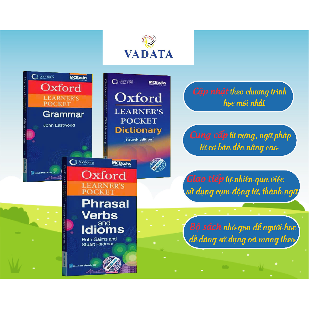 Sách - Oxford Learner’s Pocket Grammar + Dictionary + Phrasal Verbs And Idioms ( Tùy Chọn )