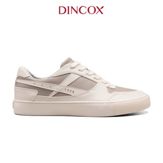  Giày Da Sneaker Nam Nữ DC39 LATTE LOVE DINCOX Shoes Đế Bằng - Microfiber Leather 