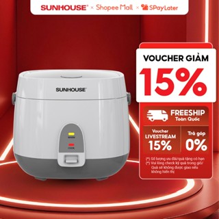 Nồi cơm điện 1.8L Sunhouse SHD8611- Lòng nồi: 1mm, chống dính 2 lớp vân đá, 4-6 người dùng - Sản xuất tại Việt Nam