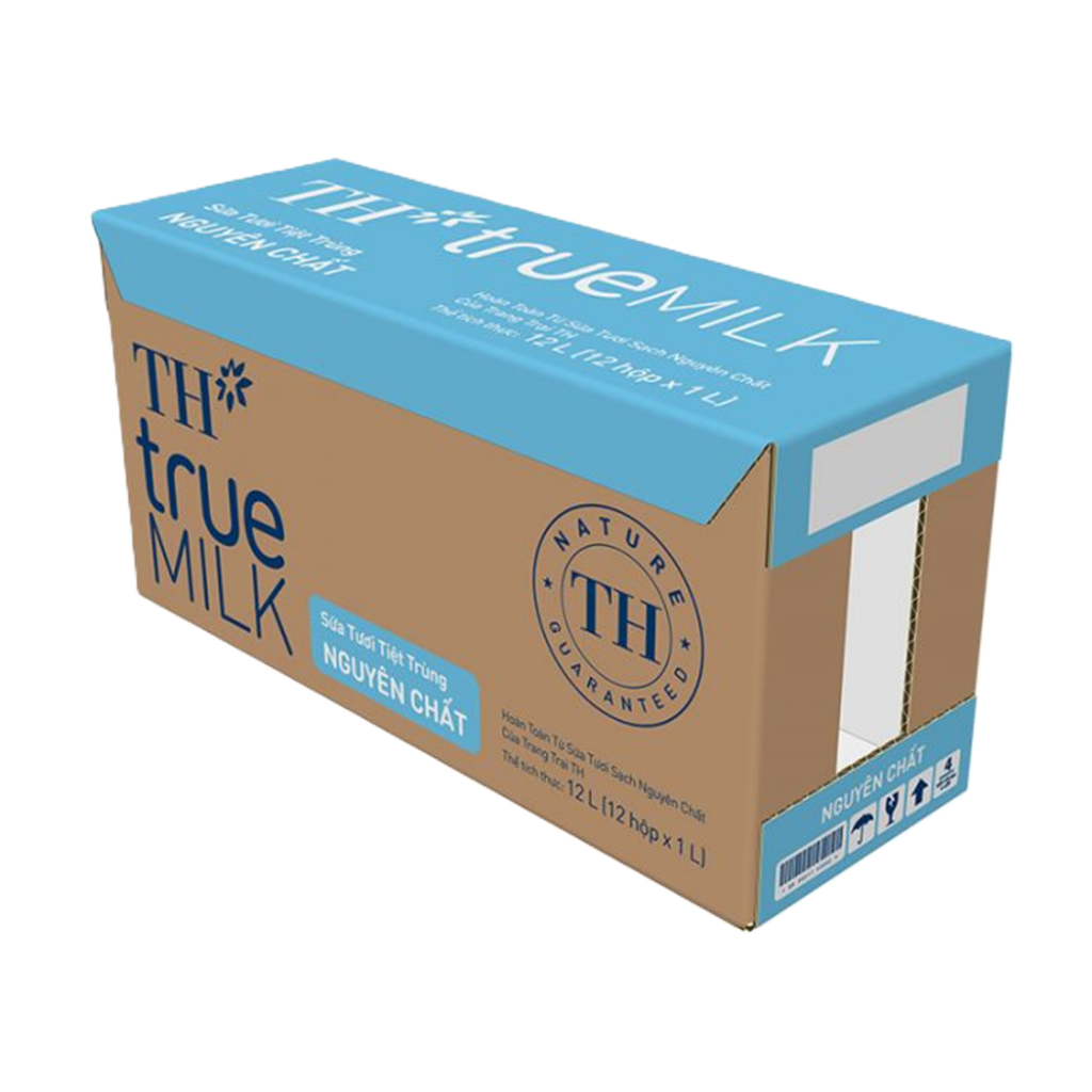 Thùng sữa tươi tiệt trùng TH True Milk 1 Lít (12 hộp/thùng)