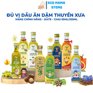  Dầu ăn dặm Thuyền Xưa cá hồi mè gấc óc chó sachi olive lanh macca bé ăn ngon dễ hấp thu 