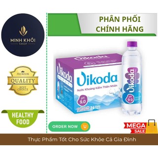  Thùng 24 Chai - Nước Khoáng Kiềm Thiên Nhiên Vikoda 500 ml 