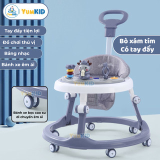 [HỎA TỐC XE TRÒN TẬP ĐI] Xe tròn tập đi đa năng có nhạc kèm đồ chơi cho bé (thú đồ chơi ngẫu nhiên)