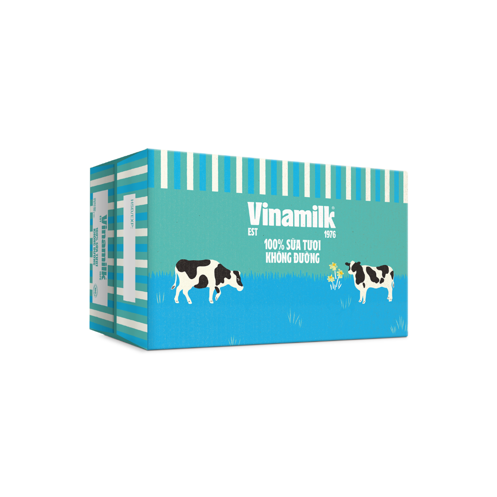 Thùng sữa tươi tiệt trùng Vinamilk 1 Lít (12 hộp/thùng)