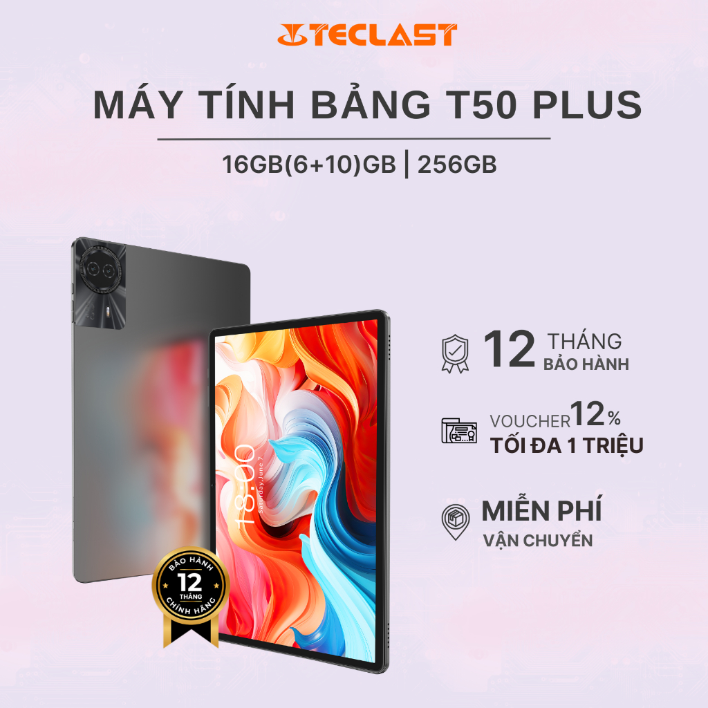 Máy Tính Bảng TECLAST T50 PLUS 16GB(6+10)/256GB| FHD 11” | 8000mAh | 2 Nano Sim - Bảo hành 12 tháng | BigBuy360 - bigbuy360.vn