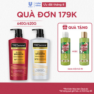 Dầu Gội/Dầu xả TRESemme Keratin Smooth/ Bond Repair/ Salon Detox Cho Tóc Vào Nếp, Giảm Gãy Rụng, Detox Sạchsâu 640g/620g