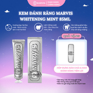 Kem đánh răng Marvis Whitening 85ML - Kem đánh răng Ý làm trắng, giảm mảng bám, bảo vệ răng miệng