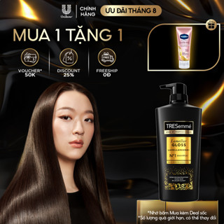 Dầu gội TRESemme Lamellar Gloss LamellarBond+ Phủ Bóng 8X Chuẩn Salon 450g