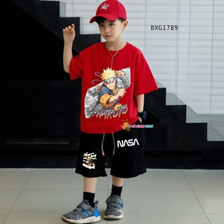 [BexinhshopVN] Bộ thun in 3D NARUTO dễ thương cho bé trai đi chơi BXG1787