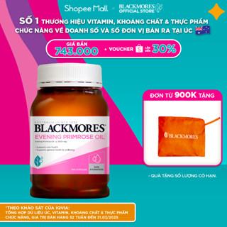 [BLACKMORES] Tinh Dầu Hoa Anh Thảo Hỗ Trợ Cân Bằng Nội Tiết Tố BLACKMORES Evening Primrose Oil Lọ 190 Viên