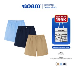 Quần Short Kaki Unisex NOAM Original Fox - Màu Nâu/ Hồng/ Xanh Dương