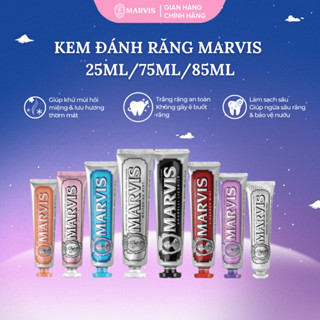 Kem Đánh Răng Marvis 25ML/75ML/85ML – Hơi thở thơm mát, hỗ trợ trắng răng, sạch miệng, ngừa mảng bám