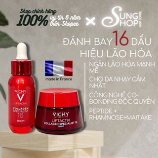   SIÊU PHẨM  Serum Vichy Collagen 16 Kem Dưỡng Vichy Collagen 16 ngăn lão hóa mờ nếp nhăn vượt trội 