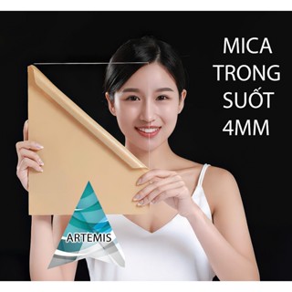  Tấm Mica Trong trong suốt Độ dày 4MM  Cắt theo kích thước yêu cầu  