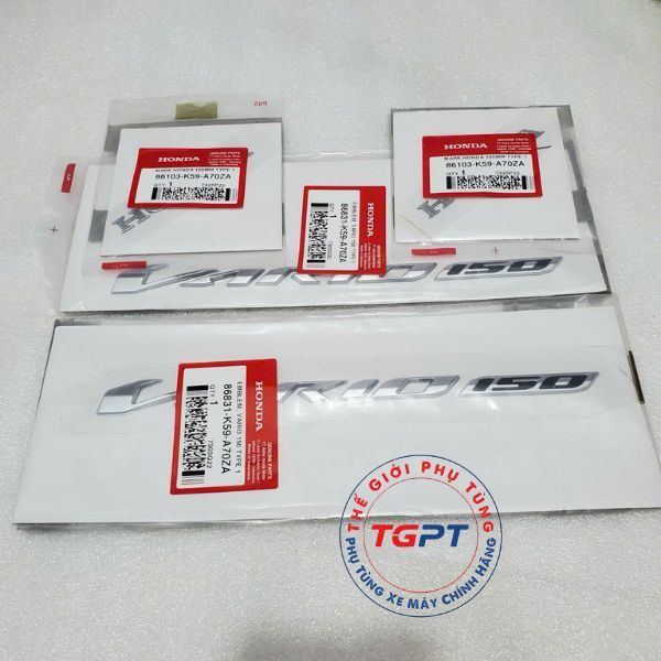 Bộ tem chữ nổi Vario 150 - 86103-K59-A70ZA-2/ 86831-K59-A70ZA-2