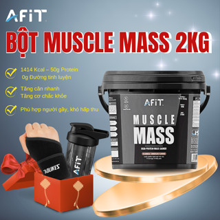 Bột tăng cân tăng cơ Afit Muscle Mass 2kg – giàu đạm và năng lượng – hỗ trợ người gầy tăng cơ tăng