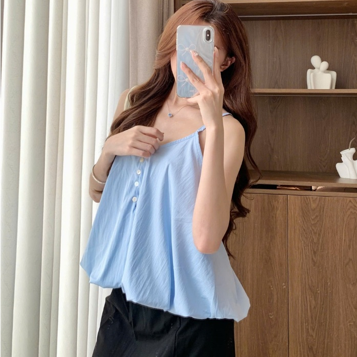 Set Yếm Nữ 2 Dây Dáng Bí Cúc Dọc Kèm Áo Thun Trơn (Có Bán Lẻ Yếm) Kenco clothing M3807 Thời Trang Nữ | BigBuy360 - bigbuy360.vn