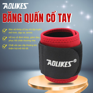 Băng quấn cổ tay Aolikes a-7937 – Hỗ trợ bảo vệ khớp cổ tay khi tập gym, thể thao