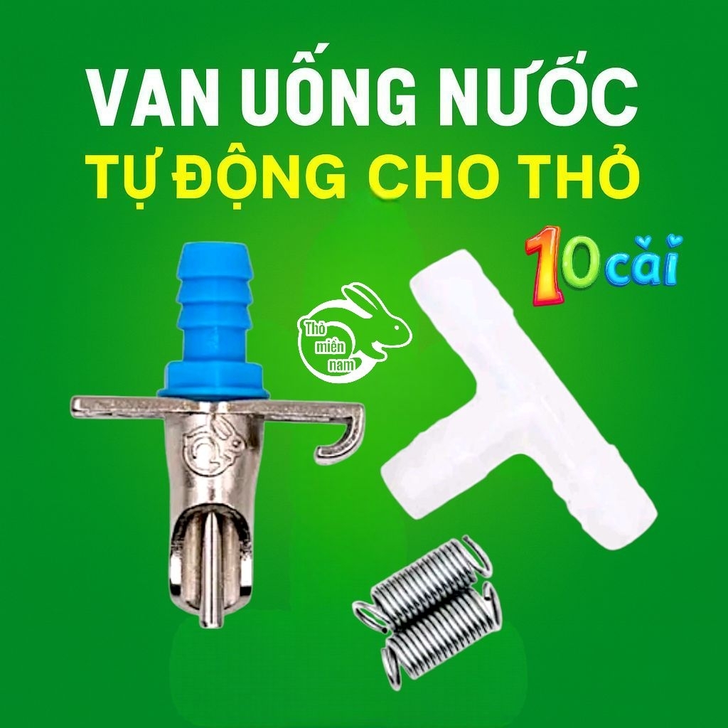 SET 10 Van Uống Nước Cho Thỏ 2 lò xo, van uống nước cho THỎ, BỌ