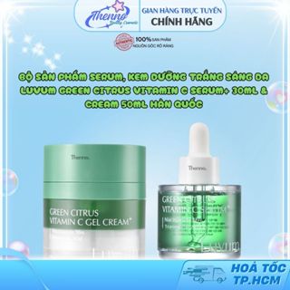  Bộ Sản Phẩm Serum Kem Dưỡng Trắng Sáng Da Luvum Green Citrus Vitamin C Serum+ 30ml & Cream 50ml Hàn Quốc 