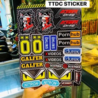 Bộ Tem sticker Logo Racing 🚗🚗