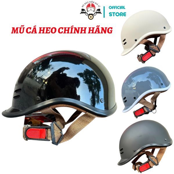 Nón Bảo Hiểm Chính Hãng Camry Cao Cấp, Mũ Bảo Hiểm 1/2 Đầu, Kiểu Dáng Cá Heo, Nhiều Màu Sắc