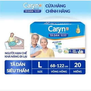 Bỉm người già, tã dán caryn l20 miếng