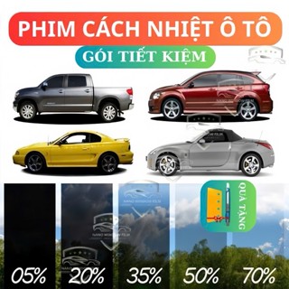  Phim cách nhiệt ô tô xe 4-7 chỗ và VF3-VF5 Gói tiết kiệm Cắt theo xe  cản tia UV chống nóng hiệu quả 