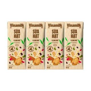  Combo 2 vỉ sữa đậu nành Óc Chó   sữa 9 loại hạt - Vinamilk 180ml  8hộp  
