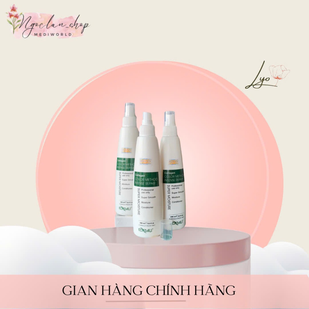Xịt Dưỡng tóc Collagen Kendali Chai Trắng