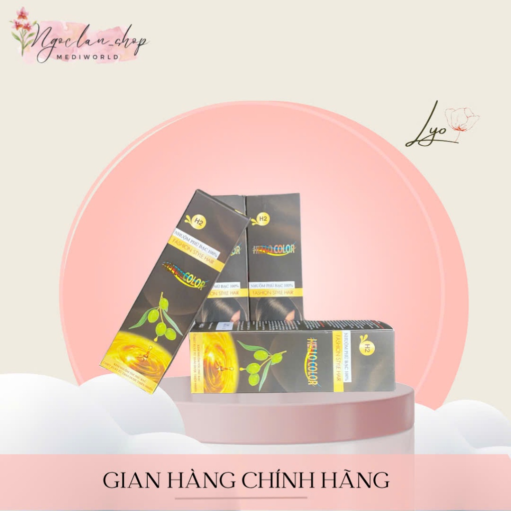 Nhuộm tóc phủ bạc Hello Color 100%