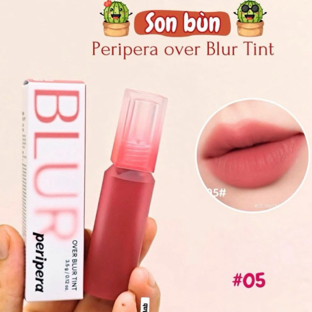 [AUTH 100%] SON KEM BÙN PERIPERA OVER BLUR TINT #05 CAM NÂU