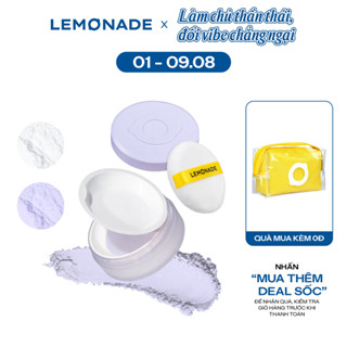 Phấn phủ mỏng nhẹ kiềm dầu thuần chay chống nắng Lemonade Supermatte No Makeup Loose Powder 9g