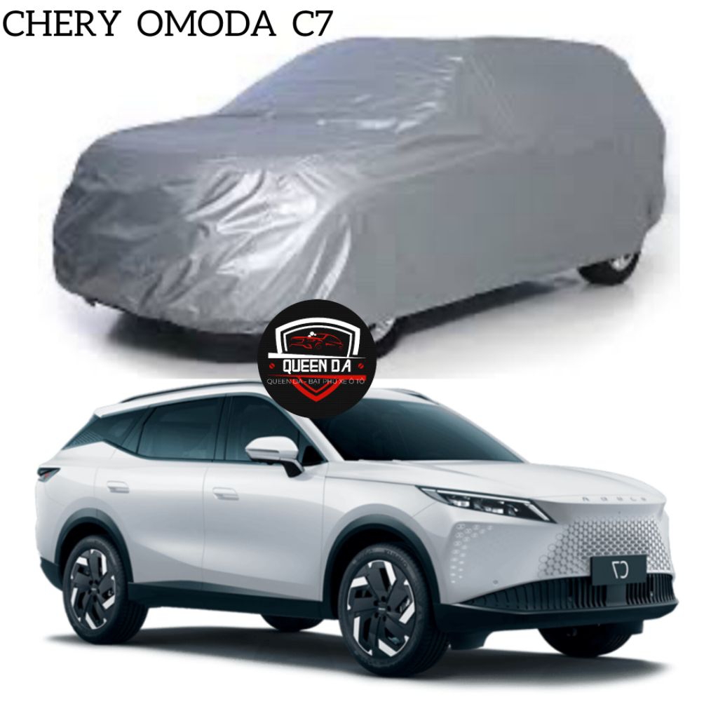 Bạt phủ xe ô tô CHERY OMODA C7 vải dù tráng bạc chống mưa và nắng tốt kèm hộp đựng tiện lợi