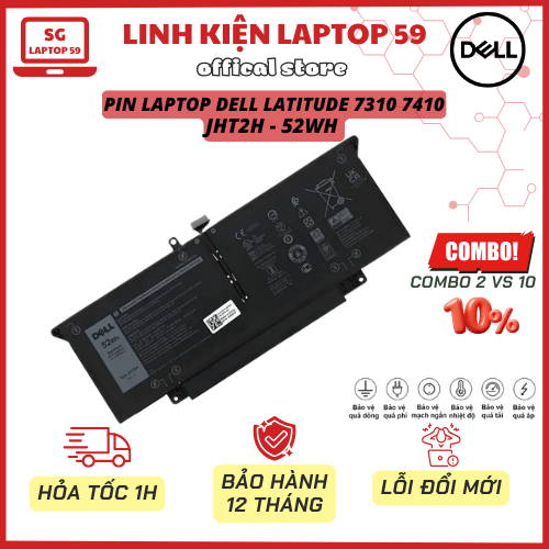 Pin laptop Dell Latitude 7310, Latitude 7310 (2-in-1), Latitude 7410, Latitude 7410 (2-in-1)