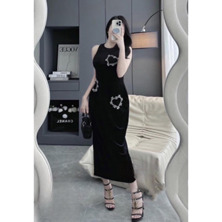 Váy Nhung Dáng Suông Maxi Dáng Dài Tiểu Thư Sang Chảnh Sẵn Nhiều Mẫu