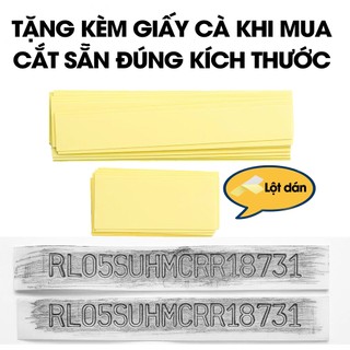 COMBO 1 Dụng Cụ Cà Số & 20 Bộ Giấy Cà Số Khung Số Máy Cắt Sẵn