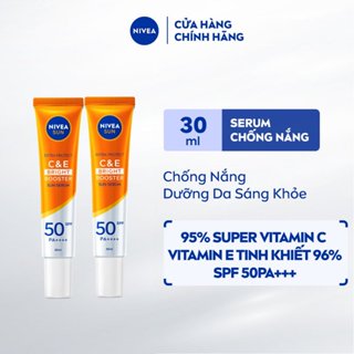Bộ 2 Serum Chống Nắng NIVEA SUN Vitamin C&E Dưỡng Da Sáng Khỏe SPF50 PA+++ (30 ml) - 98318