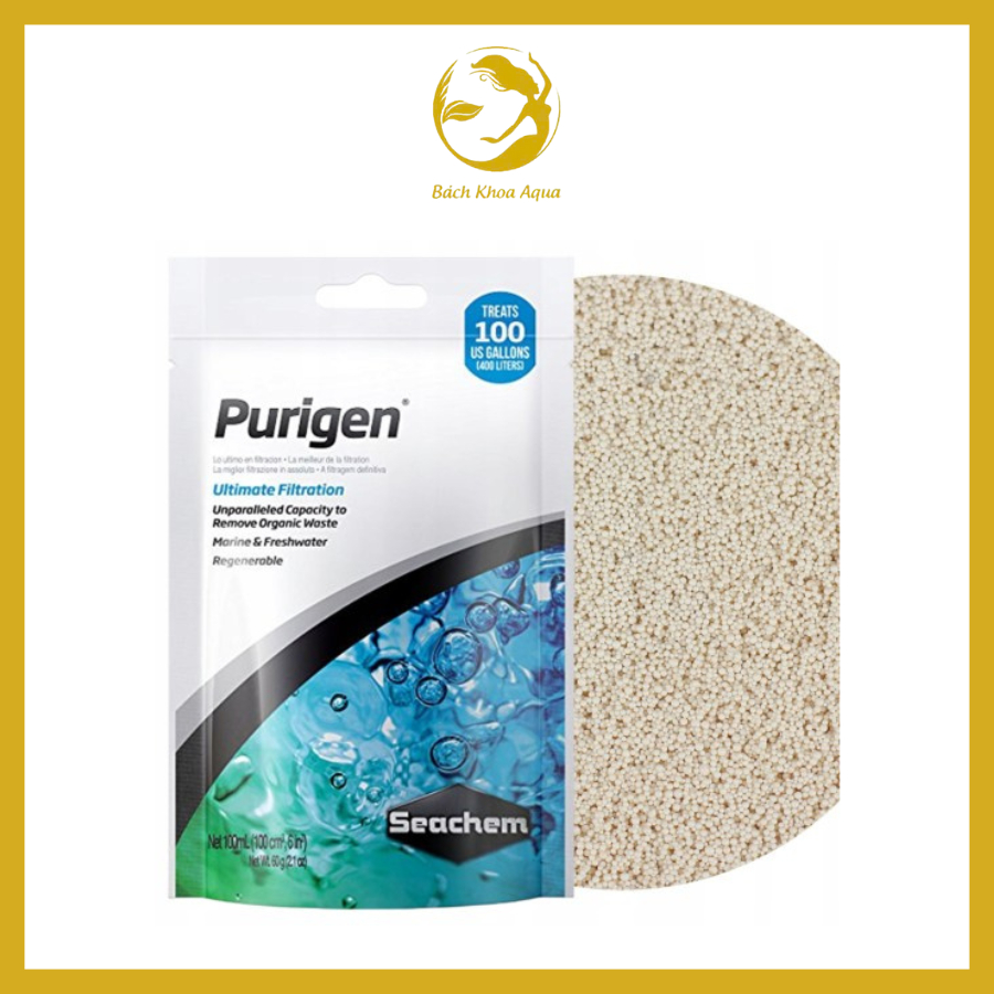Vật liệu lọc Seachem Purigen – hạt lọc nhỏ mịn, xử lý nước hiệu quả, tái sử dụng nhiều lần, phù hợp 