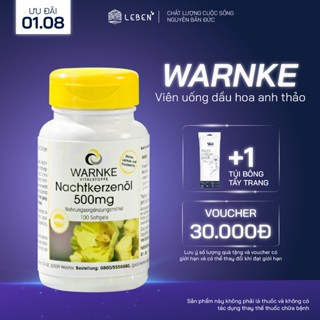 Viên uống Hoa Anh Thảo Warnke Nachtkerzenöl 500mg - Wir Group