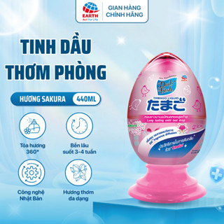  Lọ toả hương thơm phòng tinh dầu Daily Fresh dạng trứng Sakura hương Anh Đào thanh khiết 440ml | ECV 