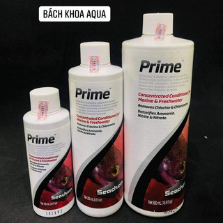 Chai Seachem Prime xử lý nước 100ml / 250ml / 500ml – trung hòa Clo, Chloramine, Ammonia tức thì