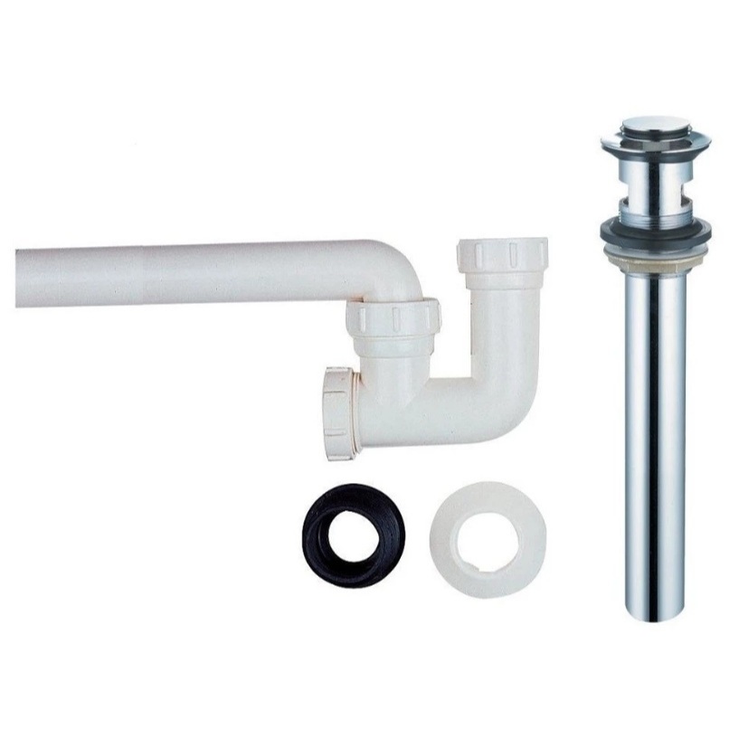 Bộ Xả Nhấn Lavabo CAESAR - BF602, Xi phông chậu rửa tay kiểu nút nhấn, Cam kết chính hãng
