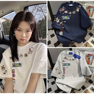  Áo phông ngắn tay nam nữ ,áo thun cổ tròn hoạt hình shin cute dễ thương chất cotton thoáng mát mặc đi học ,đi chơi 