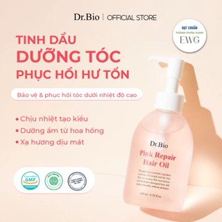  Tinh Dầu Dưỡng Phục Hồi Tóc Hư Tổn Chứa Probiotics Giúp Mọc Tóc Dr. Bio Pink Repair Hair Oil 200ml 
