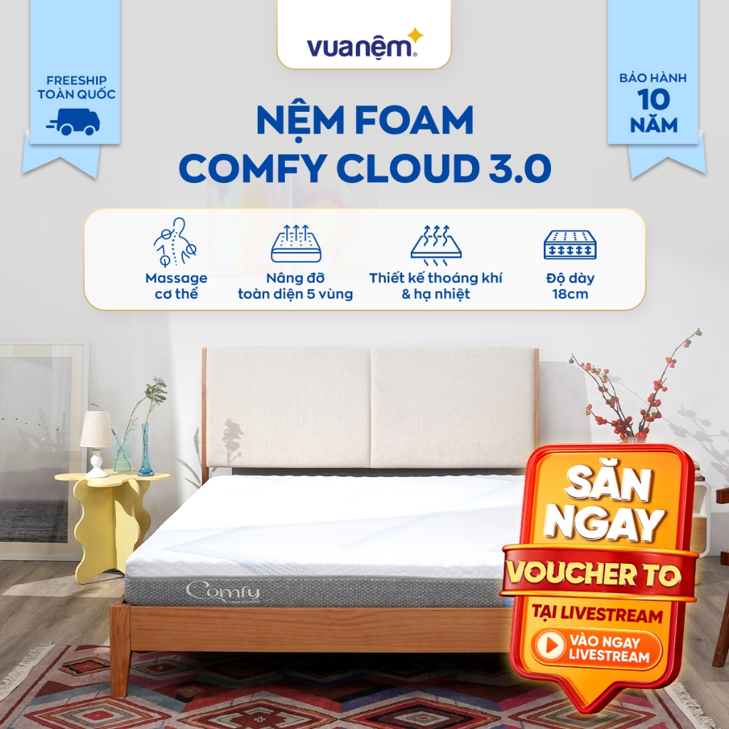 Nệm Foam Comfy Cloud 3.0