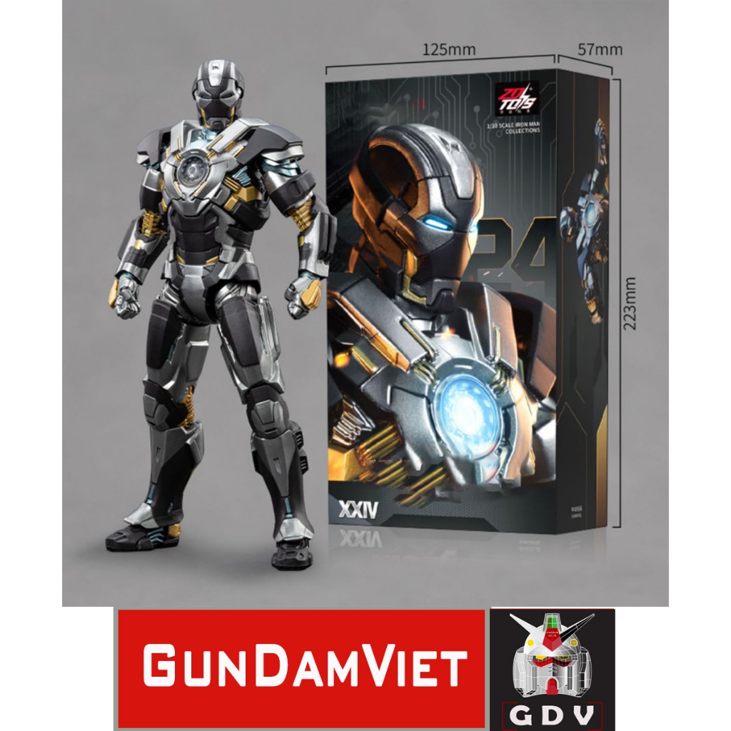 [Hàng Có Sẵn] Mô hình Marvel ZD Toys Iron man Mark 24 Tank