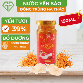  01 lọ Tổ Yến Chưng Đông Trùng Hạ Thảo SAKANEST 39% tươi Khánh Hòa 150ml 