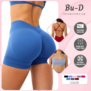 Bộ Thể Thao Nữ, Quần Ngắn Tập Gym Yoga Nữ Vback short Chun Mông,Áo 2 Dây Dệt Kim Cao Cấp Co Giãn Thấm Hút Tốt (mã Vback)